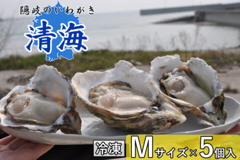 写真1：隠岐のいわがき「清海」【冷凍】M　5個セットを選択
